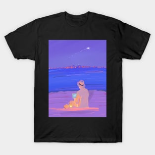 Evening Beach Landscape T-Shirt